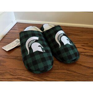 Michigan State Spartans Slippers NWT
